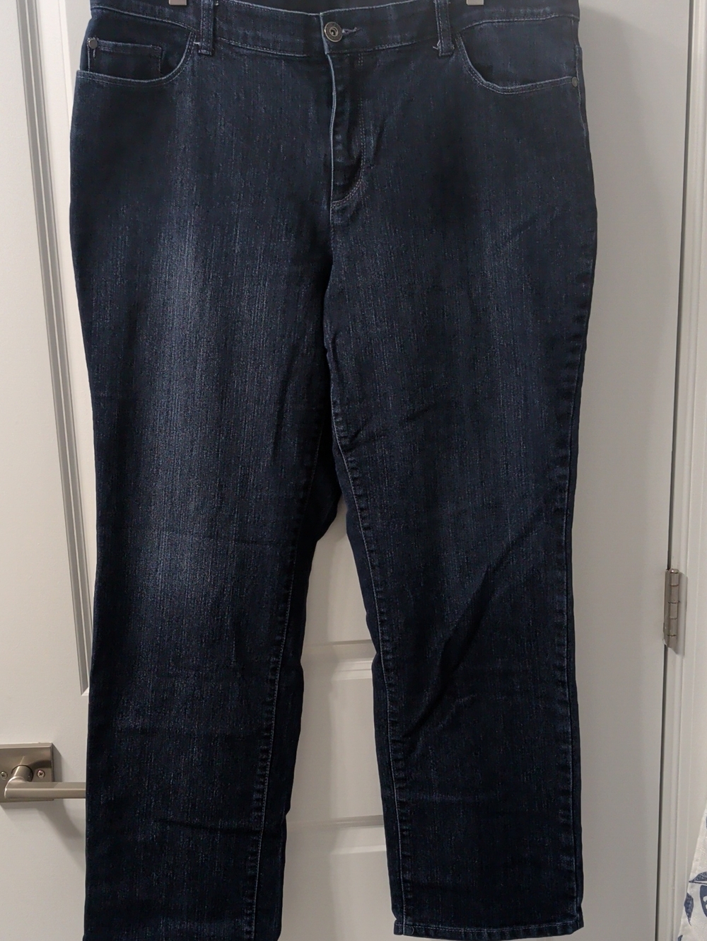 Women's Dark Blue Straight-Leg Jeans